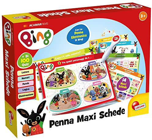 Lisciani Spiele Bing Stift Maxi Karten, 100422