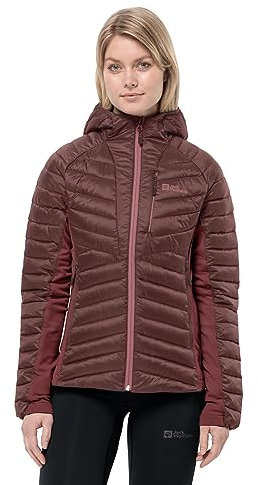 Jack Wolfskin Damen ROUTEBURN PRO INS JKT W Jacket, Dark Maroon, XXL