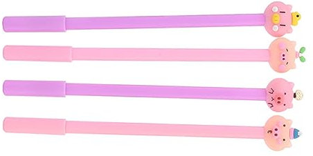 Ciieeo 16pcs Cartoon Pig Gel Pens for Students Portable Office Writing Pens Fine Point Multipurpose As Party Gifts for Boys and Girls