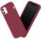 RHINOSHIELD Case Compatible with [iPhone 12 mini] | SolidSuit - Shock Absorbent Slim Design Protective Cover with Premium Matte Finish 3.5M / 11ft Drop Protection - Bordeaux Red