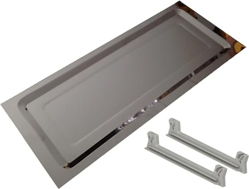 AERREGI Vaschetta in Acciaio Inox per pensili per Scolapiatti da 90 centimetri Vaschetta a incasso con coppia staffe inclusa lunghezza 84 centimetri in Acciaio Inox resistente e di alta qualità