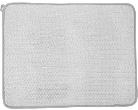 ABOOFAN Suppenteller Abtropfmatte Arbeitsplatte Trockenmatte Geschirr Abtropfkissen Drain-pad Haushalt Weiß Baby Tischset Abtropfgestell Für Küchengeschirr