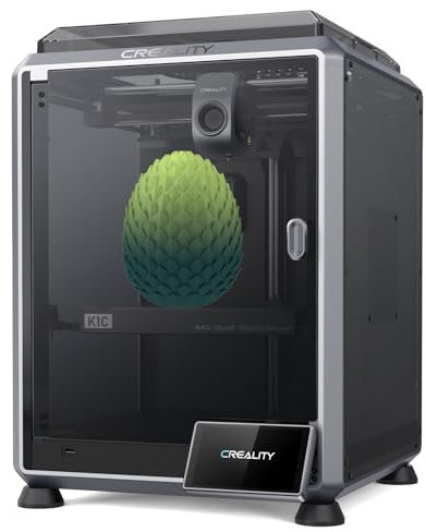 Creality K1C 3D Drucker, 3D Printer mit Clog-Free Extruder, Carbon-Filament-Unterstützung, Smart-Betrieb, AI Kameraüberwachung, 600 mm/s Druckgeschwindigkeit