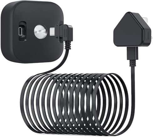 Itramax Power Cable and Adapter Compatible with Blink Outdoor 4 (4th Gen) 3M(1Pack),USB C Camera Charging Cord and 90 Degree Right Angled Type C Cord,Waterproof Power Wire Supply