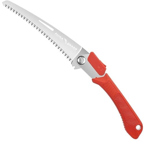 FLORA GUARD Handsäge,Astsäge klappbar mit 20.3cm scharfe Klingen aus SK5,Multifunktions Klappsäge für Garten, Holz,Survival