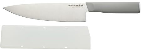 KitchenAid Classic Chef GRAU2865 Couteau de cuisine tranchant en acier inoxydable japonais à haute teneur en carbone 20,3 cm