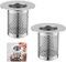 Mocrop 2er Set Abflussieb 5 cm Sink Strainer 304 Edelstahl Spülbecken Sieb Haarsieb Waschbecken Abfluss für Spülbecken für Küche Badezimmer Bad Balkonbodenablauf