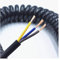 Cavo a molla telescopico, cavo a molla a 3 conduttori, cavo elettrico a spirale, cavo di alimentazione nero, filo estensibile, 0,5 quadrato 2,5 m 5 m 7,5 m, (Lunghezza: lunghezza della linea 7,5 m, sp