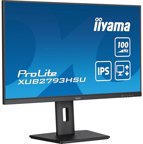 iiyama Prolite XUB2793HSU-B7 27 IPS Monitor, 1920 x 1080 Full HD, 100Hz, 1ms