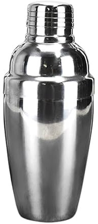 Cocktail-Shaker aus Edelstahl, 530 ml, 20,3 x 8,4 cm, mit integriertem Sieb für Martini, Bar und Margarita, gemischte Werkzeuge (530 ml)