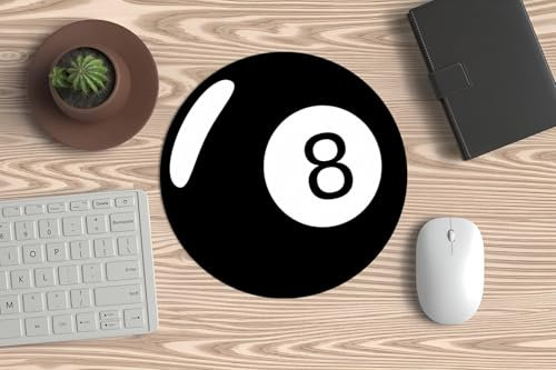 Mousepads, PC Mouse or Laptop - 8 Ball for All Good Billiard/Pool Players Who Know Lucky, Chance, and Destiny are on their side.