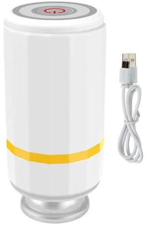 Genérico Mini Selladora Al Vacío, Bomba De Aire Eléctrica USB, Material Abs, Conservación Y Sellado De Alimentos, Envasadora Doméstica Portátil