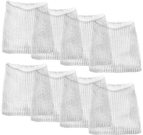 Ziyonix 8 Stück Wurzelschutz-Netzbeutel, Edelstahl Gartenpflanzen-Netzbeutel Wühlmauskorb für Pflanzen, Drahtkörbe für Pflanzen, Beeren, Gemüse, Wurzelschutz (25 x 23 cm)