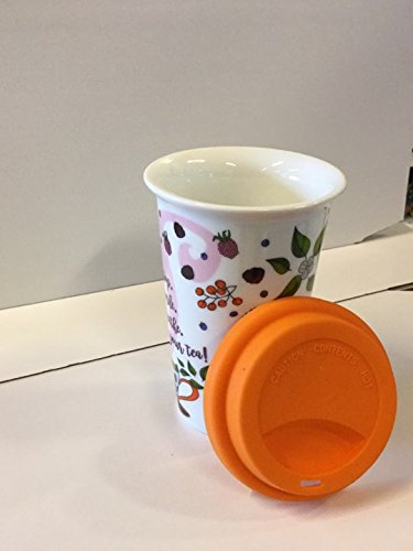Tazza termos arancia e zenzero doppio muro senza filtro con coperchio