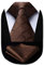 HISDERN Herren Krawatte Braun Formelle Klassische Karierte Krawatten mit Einstecktuch Hochzeit Herrenkrawatte und Taschentuch Set für Männer