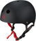 Triple Eight Helmet Water Halo 888-06 Black Rubber-M, Schwarz matt mit Rot, M