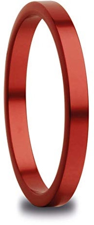 BERING Stapelring rot schmal Arctic Symphony Collection 554-49-X1, Ringgröße:60 (19.1 mm Ø)