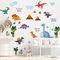 Runtoo Wandtattoo Dinos Wandsticker Tier Wandaufkleber Kinderzimmer Babyzimmer