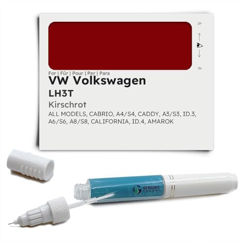 Genuine Colors Lackstift KIRSCHROT LH3T Kompatibel/Ersatz für VW Volkswagen Rot