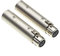 XLR 3 to 5 Pin, Pack of 2 - DMX Adapter, 3 Pole Male Plug to 5 Pole Female Socket Converter, Joiner, Extender for Audio and SLR Cameras Cables Cords