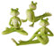 BOLTZE Dekofigur Indoor - Modell Yoga Frösche Set 3-TLG. - Tier Figur Deko Frosch Heimdeko