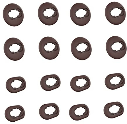 CYADCI Ear Tips for Samsung Galaxy Buds Live, Replacement Earbud Tips, 8 Pairs L/S Brown, Silicone, Compatible with Earbuds