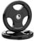 PhysKcal 5kg x2, 1-Inch Olympic Weight Plates with Rubber Finish, Black Barbell Plates Discs for Lifting and Strength Training, Solid Cast Iron Core Weights Set for Barbell