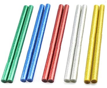 Colla standard colorata Pigment bar colla a caldo per pistole per colla a caldo Ø 11 mm, 10 bastoncini di colla a caldo colorati in 7 diversi colori, 11 mm x 200 mm