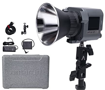 Aputure Amaran 60d S LED Videoleuchte 65W 5600k Tageslicht Bowens Mount Dauerlicht mit App Control DC/AC Netzteil