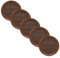 Vent Systems 150 mm / 6 Inch Round Soffit Vent Cover - Pack of 5 - Brown Louvered Plastic Grill Cover - Vent Grille with Screen Mesh - HVAC, Ducting, Pipe Air Supply Vents for Bathroom, Kitchen