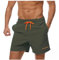 Ougelebo Badehose Herren Badeshorts Herren Kurz Schnelltrocknend Männer Schwimmhose Boardshorts Strandshorts Swim Shorts Armeegrün L
