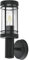 qfzwj Außen Wandleuchte Aussenlampe,Schwarz Edelstahl Außenleuchte Anthrazit Wandlampe aussen,IP44 Wasserdichte aussenleuchte,E27 Base Außenlampe Max 60W