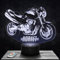Nachttischlampe Motorrad Hornet H deko Biker. Geschenkidee Mann objekt Motorrad Hornet H Nachtlicht Erwachsene deko Zimmer. Weihnachten