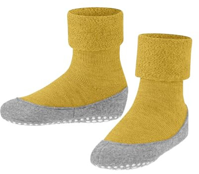 FALKE Stoppersocken Cosyshoe Minis K Hp Wolle rutschhemmende Noppen 1 Paar, Gelb Bee 1393, 21-22