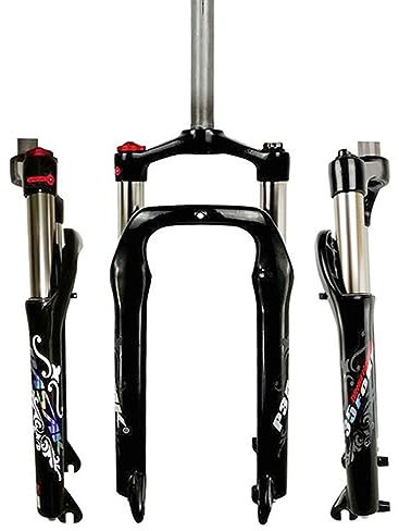 Forcella per bici da neve, forcella per fat bike da 20 pollici Forcella ammortizzata per olio da 4,0 pollici Forcella anteriore per freno a disco da viaggio da 100 mm, per tubo dritto da 1-1/8 pollici
