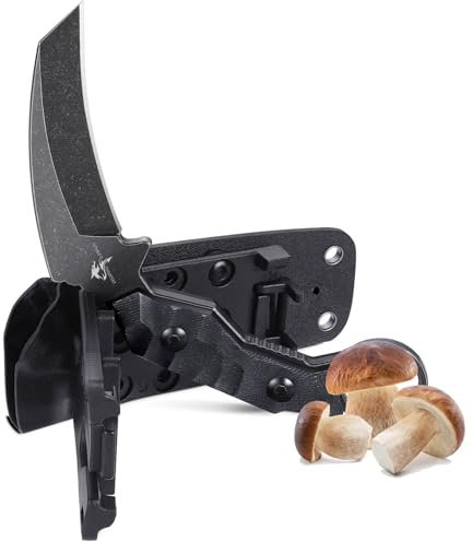 Purple Dragon Taktisches Mehrzweckmesser | 9cm Feststehende Full-Tang-Klinge aus D2-Stahl | G10-Griff + Kydex-Scheide | Kompaktes Werkzeug mit hoher Haltbarkeit (Praktisches Geschenk)