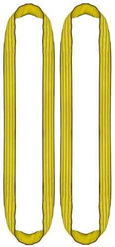 PONSA - Hebeschlinge - Rundschlinge Schlupf Hebeband 6m Umfang, 3 m Nutzlänge - Polyester - EN 1492-2 Norm - Tragkraft bis zu 3000 kg (Pack 2 STK.)