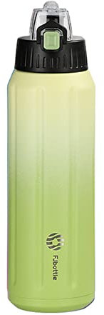 Borraccia Da Bicicletta Doppio a parete, bottiglia sportiva, 600 ml, acciaio inossidabile da 18/10, boccetta sottovuoto, tumbler isolante, prova di perdita, personalizzabile Borraccia Termica Da Bicic