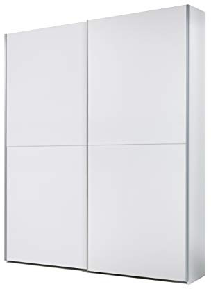 AVANTI TRENDSTORE Dongo - Armadio a 2 ante scorrevoli in laminato di colore bianco opaco. LAP ca. 170x195x57,5 cm
