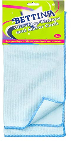 2 BETTINA Microfibre Window and Mirror Cloth
