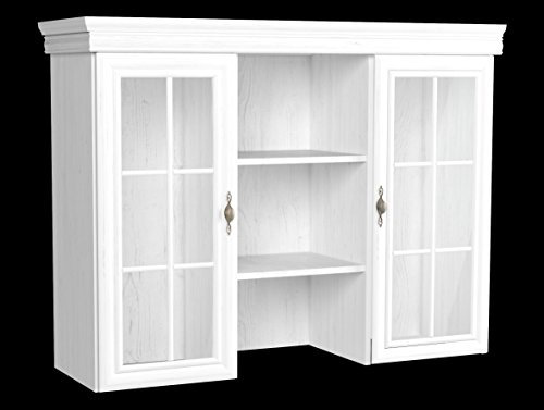 Furniture24 Aufsatz Kora KN4 Aufsatzkommode Schrank Vitrine (Andersen Kiefer)