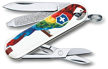 Victorinox Erwachsene Taschenmesser Classic, 58mm, Guacamaya, Angabe