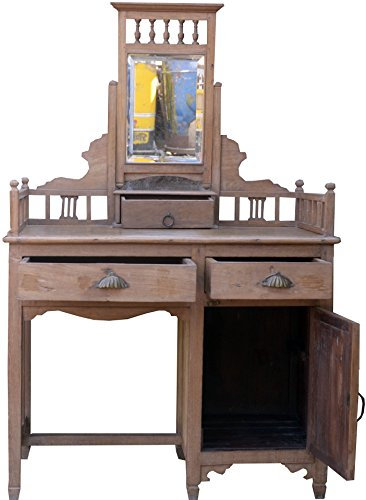 GURU SHOP Schminktisch, Ankleide Schrank - Modell 40, 150x91x52 cm
