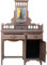 GURU SHOP Schminktisch, Ankleide Schrank - Modell 40, Braun, 150x91x52 cm, Schreibtische & Schreibpulte