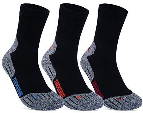 3 Paar Sportsocken Damen Herren Laufsocken Funktionssocken Wandersocken Stoßabfedernd 16101 WP (Farbmix 39-42)