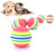 PEIUJIN 6 Stück Katzenspielzeug Softbälle Regenbogen Schaumstoffbälle 3.5cm Durchmesser (Typ A 6Pcs)