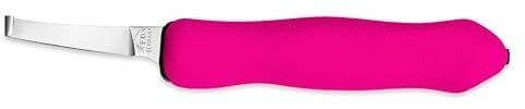 F.DICK Klauenmesser, Hufmesser EXPERT-GRIP 2K 2487 (rechts-kurz-schmal, extra scharfer Skalpell-Anschliff, 2K-Kunststoffgriff PINK) 62487500-76