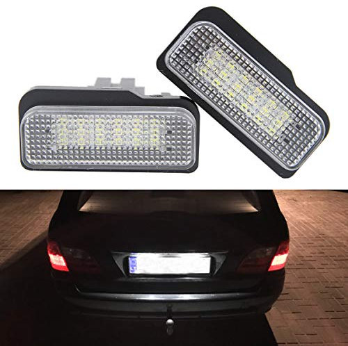 GOFORJUMP 2 STÜCKE 18SMD Fehlerfreie LED Kennzeichenbeleuchtung Lampe Für B/ENZ W219 W211 W203 Wagen