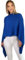 Mississhop 221 Poncho aus Mischgewebe für Damen Cape Überwurf One Size Royalblau