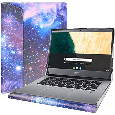 Alapmk Specialmente Progettato PU Custodia Protettiva in Pelle per 14 Acer Chromebook 714 CB714 Laptop[Non compatibili con: Acer CHROMEBOOK 514/Chromebook 14 CB3-431],Galaxy